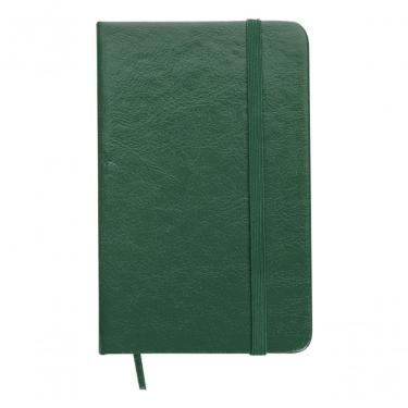 Imagem de Caderneta Tipo Moleskine Bolso Anotações Couro Sintético Cor Verde