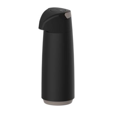 Imagem de Garrafa Térmica Tramontina Exata Em Plástico Preto Com Ampola De Vidro 1,8 L