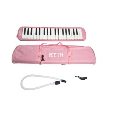 Imagem de Escaleta Pink Rosa 37 Teclas com Capa e 2 Bocais da Myth - 609 - Spank