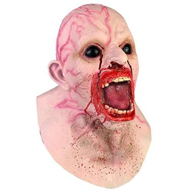 Imagem de Máscara assustadora para zumbi adulto, monstro realista, máscara de látex para cosplay para Halloween, Natal