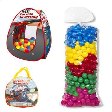Imagem de Toca Barraca Infantil Dobravel com 100 Bolinhas Coloridas - DM Toys, V