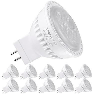 Imagem de TORCHSTAR Pacote Com 10 Lâmpadas Led Mr11, 3W, 2700K, Lâmpada De Holofote Branca Suave, Equivalente A 25W, Ca/Cc 12V, Base Gu4, Iluminação Trilho, Luz Embutida, Luzes Paisagem, Holofotes Destaque