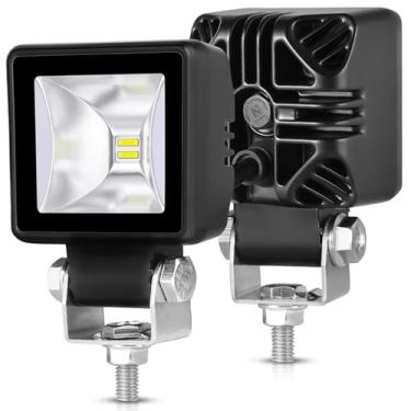 Imagem de OFFROADTOWN Cubos De Led Para Motocicleta, 2" Pod, 40W, Faróis Neblina, Farol Inundação Com Mini Luz Auxiliar Direção, Pequenos Pods Trabalho, Barra Para-Choque Quadriciclo, Utv, 4X4, Suv, Caminhões