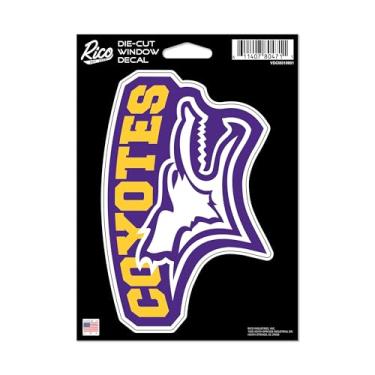 Imagem de Rico Industries NCAA Kansas Wesleyan Coyotes 12,7 cm x 17,8 cm Decalque de vinil cortado - Acessório para carro/caminhão/casa