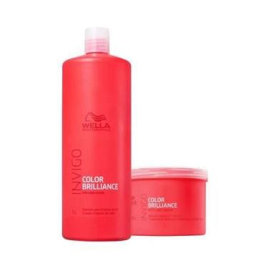 Imagem de Wella Brilliance Sh 1000ml + Masc 500ml - Wella profissional