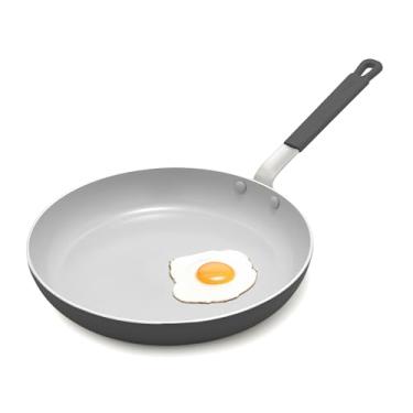 Imagem de GreenPan Frigideira antiaderente Bobby Flay de 30,5 cm, cerâmica de diamante sem PFA, adequada para indução, alça de silicone que permanece fresca, fácil de limpar na lava-louças e no forno