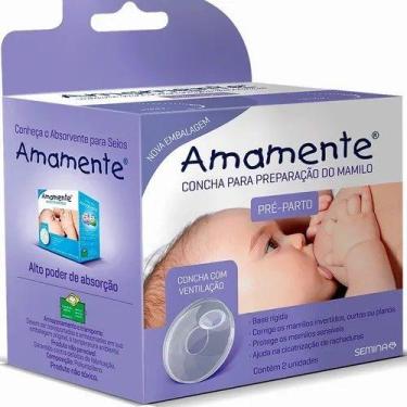 Imagem de Concha P/ Preparação De Mamilo Pré-parto 2 Unid. Amamente