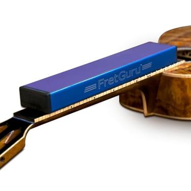 Imagem de FretGuru Nivelador de traste de feixe de lixamento – (25,4 cm ~ 250 mm) O arquivo de nivelamento de luthier de guitarra ukulele e bandolim inclui lixa de descascar e colar de 240, 320, 400, 600 grãos