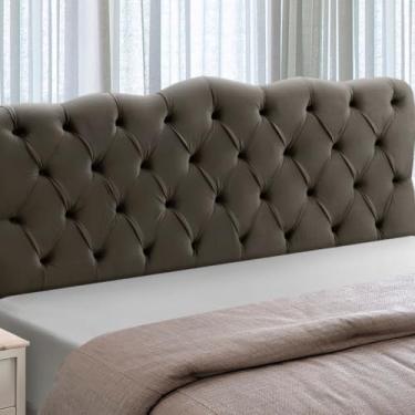 Imagem de Cabeceira Cama Box Estofada Madeira Queen Size Atena (Brida)