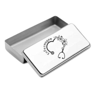 Imagem de Estojo Inox Autoclavavel Personalizado a Laser Enfermagem - Love Saude