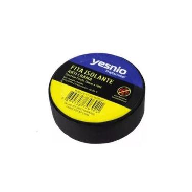 Imagem de Fita Yesnio Isolante Antichama Preta 19Mm X 10M