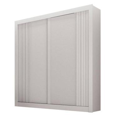 Imagem de Guarda Roupa Solteiro 2 Portas Milano Branco - Leifer Móveis