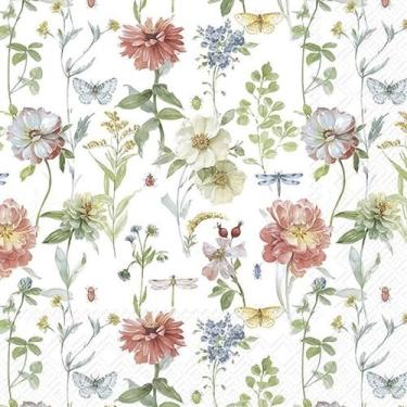 Imagem de Guardanapo para Decoupage Ihr 33x33 Flores Floris C/ 20 Unidade - GUAR