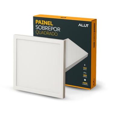 Imagem de Painel Led Plafon 36w 6500k Bivolt Sobrepor 40x40 Quadrado Branco Cod: