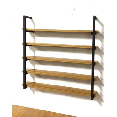 Imagem de Expositor de Esmalte 50cm Estilo Industrial prateleira - Dylon moveis