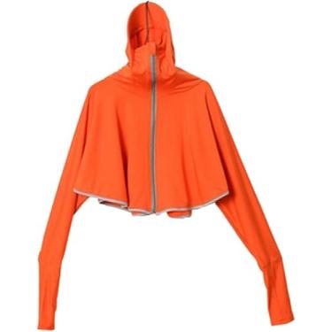 Imagem de Moletom Com Capuz De Manga Comprida Advaed Cooling Shawl Upf 50 Máximo Uv Proteção Solar Mulheres Ao Ar Livre Para Dirigir Ou Viajar Praia Cover Up, E