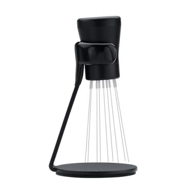 Imagem de Normcore Ferramenta de distribuição WDT V2.1 com suporte - Ferramenta de distribuição de café expresso de 8 pinos de 0,23 mm - Agitador magnético de café com 16 agulhas extras