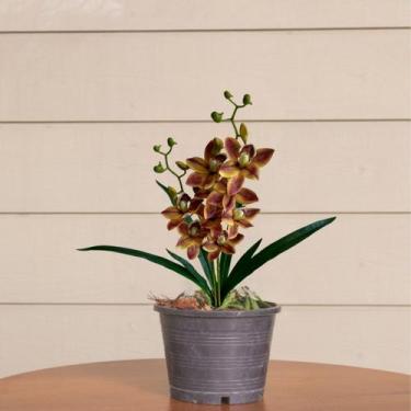 Imagem de 2 Orquídeas Artificiais 60x40 para Decoração Moderna em Festas, Evento