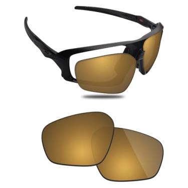 Imagem de Fiskr Lentes polarizadas de substituição compatíveis com óculos de sol Oakley Field Jacket OO9402, resistente a impactos e ajuste perfeito, Bronze metálico, One Size