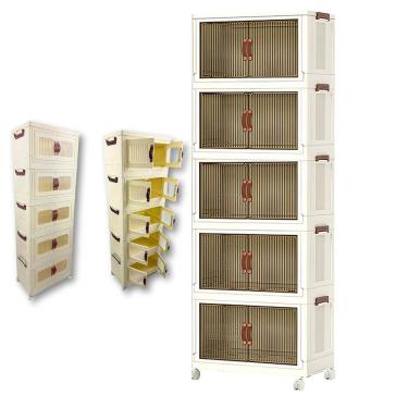 Imagem de Armario Organizador Dobravel 5 Andares Empilhavel Decoraçao Organizaçao Roupa Objetos