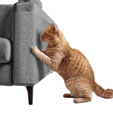 Imagem de Protetor de Carpete Premium: Arranhador de Sofá e Cama 30x50cm P/Gato (CINZA CLARO)