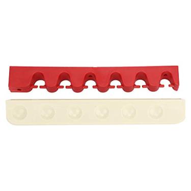 Imagem de Alomejor Pistas de Montagem na Parede do Bilhar de 6 Orifícios Pistas Suportes Pendurados e Convenientes para Barra e Clubes Fáceis Transportar Piscina Borracha Portador Borracha (Suporte de clube