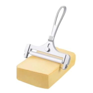 Imagem de Fatiador de Queijo e Frios Ajustável, Lâmina em Aço Inoxidável, Espessura Regulável