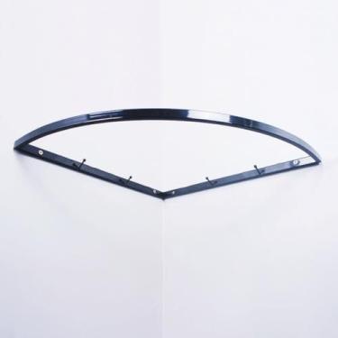 Imagem de Barra de pendurar no canto, suporte de ferro montado na parede, canto reto, vestuário de tubulação industrial, haste de pendurar multiuso, para exibição de varejo, armazenamento de armário (preto)