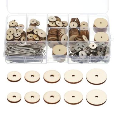 Imagem de PATIKIL Juntas de boneca de 12 mm-24 mm, 5 tamanhos, conjunto de 90 juntas, conectores de contrapino removíveis e bandeja de fibra para membros de urso, acessórios de artesanato faça você mesmo