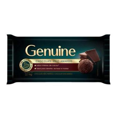 Imagem de Chocolate Genuine Meio Amargo Barra 2,1Kg - Cargil