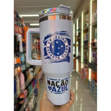 Imagem de COPO TERMICO 1200ML COM ADESIVO DE TIMES(CRUZEIRO)