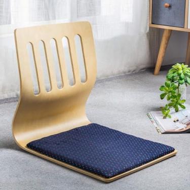 Imagem de Cadeira De Jogo De Sala De Tatame, Cadeira De Chão Sem Pernas De Japes, Cadeira De Meditação De Madeira Para Tatame, Cadeira De Lounge Com Janela De Baía, Cadeira De Encosto, Cadeir, A