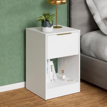 Imagem de Mesa de Cabeceira com Gaveta e Nicho Aberto Exportação - DiretoSim