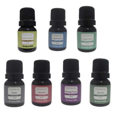 Imagem de Kit 7 Essência Premium , 10 ml, A Base de Água, Para Difusor - NALU AR
