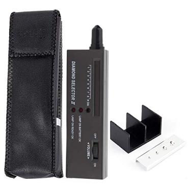 Imagem de QANYEGN Testador de jóias portáteis, ferramenta de detector de indicadores de LED de pedras preciosas, testador de jóias profissionais para iniciantes e especialistas (sem bateria)