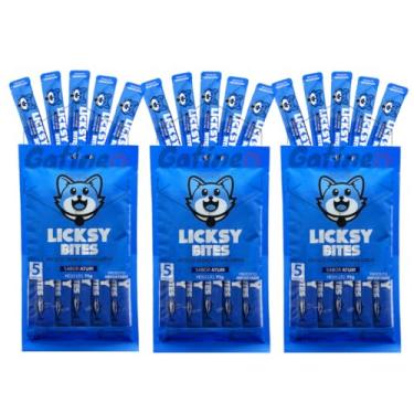 Imagem de Petisco para Gatos Licksy Bites Creamy Cremoso Truly Churu – Sabor Atum – 15 Unidades de 15g cada