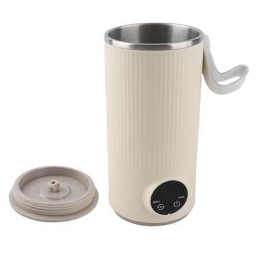 Imagem de Chaleira Elétrica de Viagem, Caldeira de água Quente Pequena Portátil Sem Fio, Chaleira Elétrica de Aço Inoxidável Com Carregamento USB para chá, café, Leite, etc. (Plugue UE)