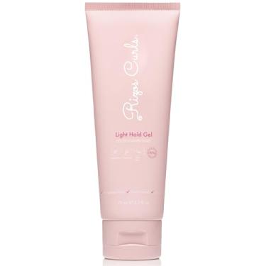 Imagem de Rizos Curls Gel de fixação leve para viagem, define com retenção flexível, cachos volumosos sem flocos e sem frizz, hidrata e combate a umidade com Aloe Vera e linhaça, 75 g
