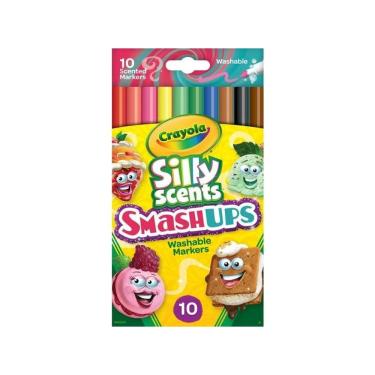 Imagem de Canetinhas Laváveis Crayola Smash Ups - 10 Cores Ponta Fina