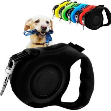 Imagem de Guia Retrátil Para Cachorro e Gato, Design Ergonômico e Seguro - FAZA