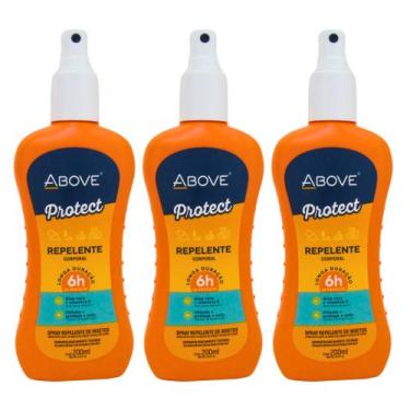 Imagem de Kit Repelente Corporal Above Protect Com 3 200ml - ABOVE-