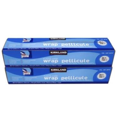 Imagem de Kirkland Signature Stretch Tite Plastic Food Wrap eXiZgc, 2 Packs (750 Sq ft Food Wrap)
