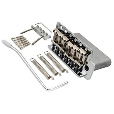 Imagem de Wilkinson 52,5 mm Vintage Estilo Stratocaster Ponte Guitarra Tremolo com Bloco Completo ST Pop-In Alavanca 6 Parafusos para Squier / Mexico Fender Strat,Cromado