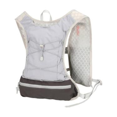 Imagem de Lljsszr Mochila Esportiva Respirável para Corrida, Mochila de água para Corrida, Maratona, Trilha, Montanhismo, Escalada, Cinza