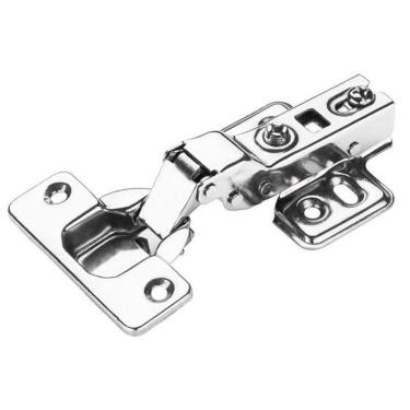 Imagem de Kit 20 Dobradiça Curva Inox Pistao Amortecedor Porta Armario Renna