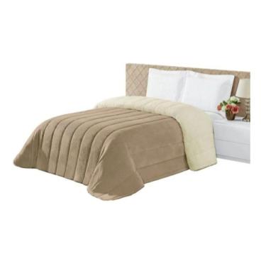 Imagem de Coberdrom Casal Queen Sherpa Edredom Cobertor Pele Carneiro