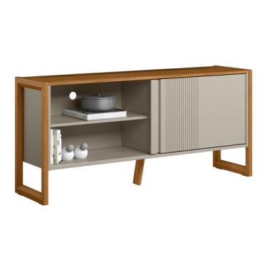 Imagem de Rack Para Sala de Estar TV 55 Pol 141cm Golden L05 Nature Off White - 