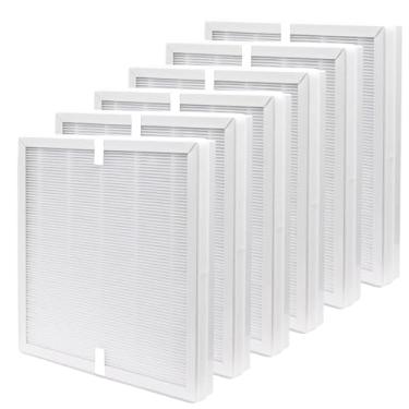 Imagem de Filtros de purificador de ar de substituição E-300L – Genuíno H13 HEPA compatível com purificadores MOOKA & MOOKA FAMILY E-300L, pacote com 6