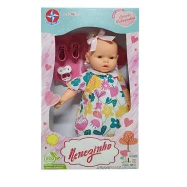 Imagem de Boneca nenezinho saia rosa - estrela