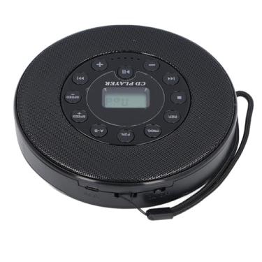 Imagem de aqxreight Portátil CD Player Homeless Player Home Music with 2000mAh Battery Anti Skip Função Incorporada No Alto -falante AUX USB CD CD - RW MP3 para (Preto)